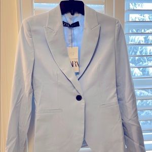 NWT Zara light blue bazer sz 2.